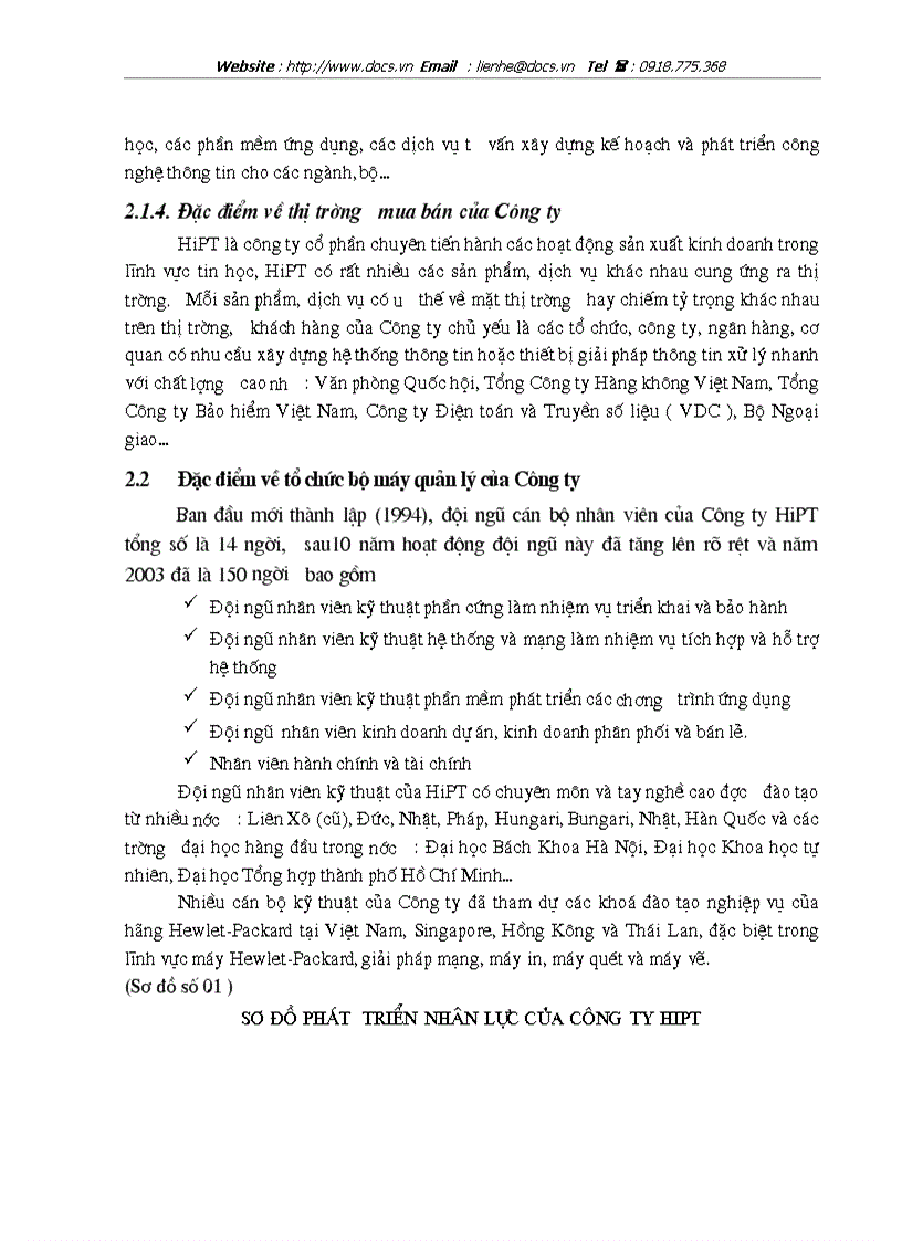 image for page Thực tế công tác tổ chức công tác kế toán tại Công ty cổ phần Hỗ trợ phát triển tin học HiPT