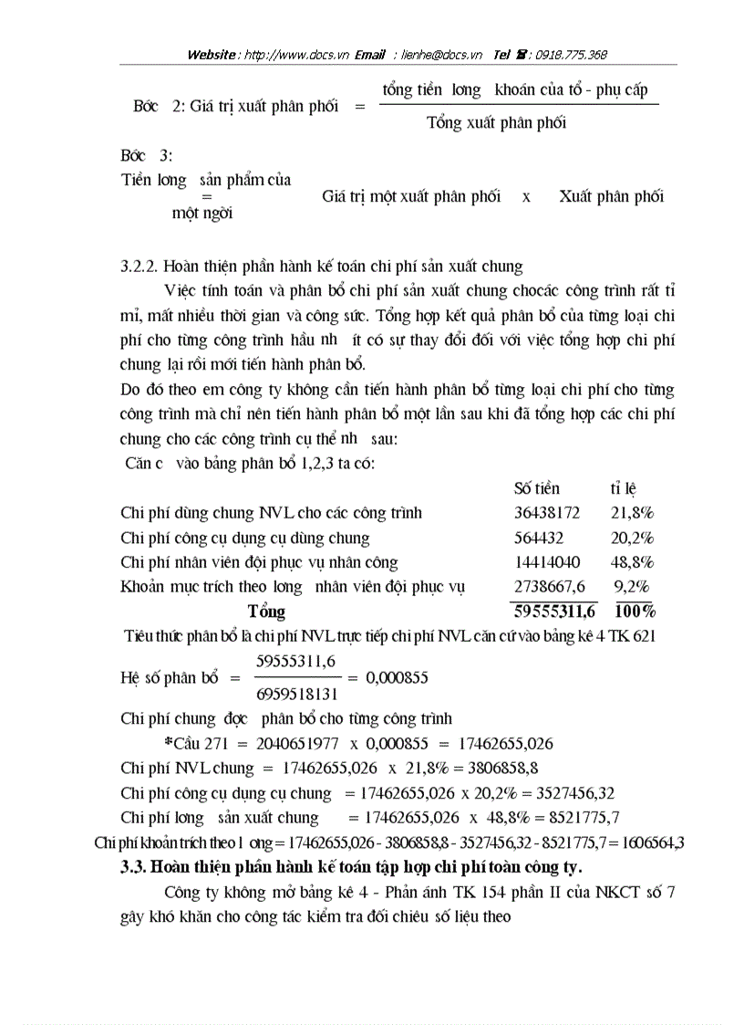 image for page Kế toán tập hợp chi phí sản xuất và tính giá thành sản phẩm tại công ty xây dựng số 9 Thăng Long