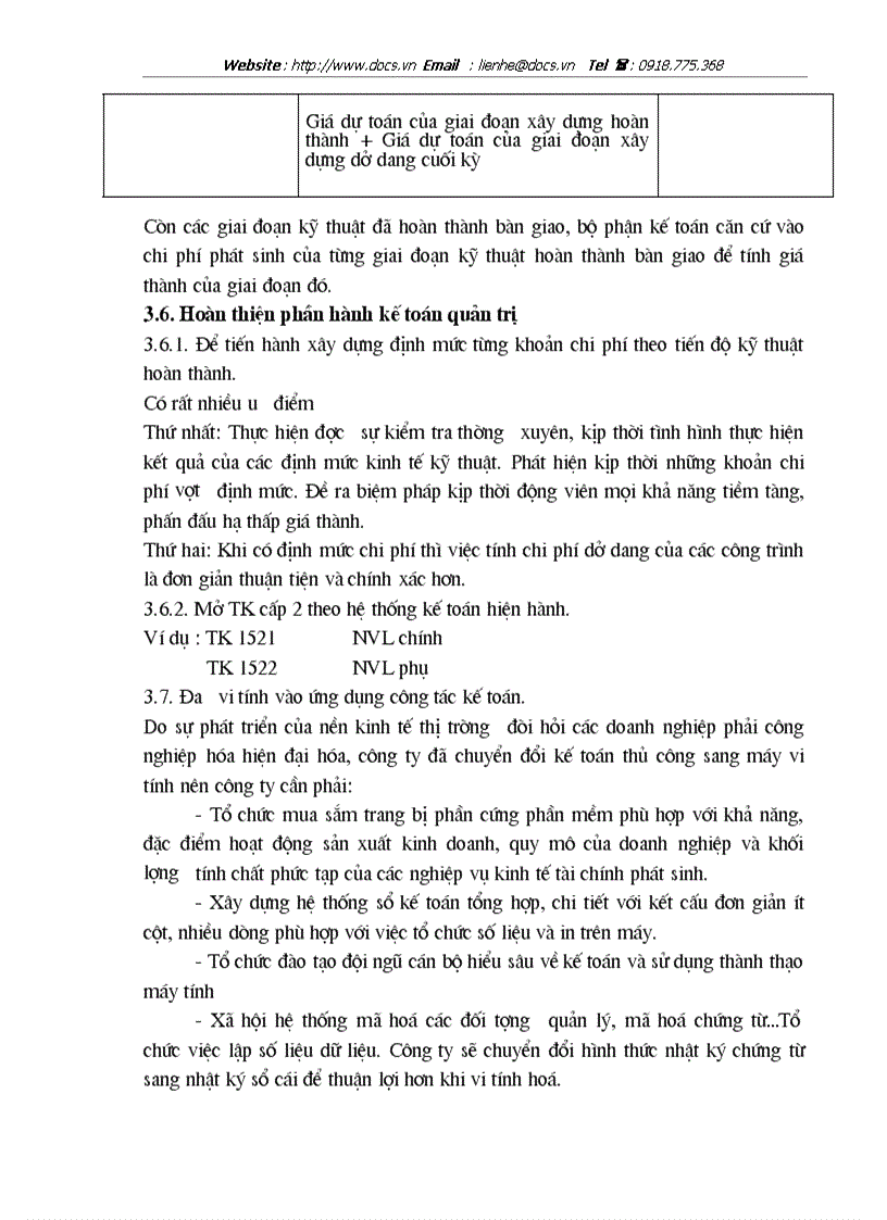 image for page Kế toán tập hợp chi phí sản xuất và tính giá thành sản phẩm tại công ty xây dựng số 9 Thăng Long