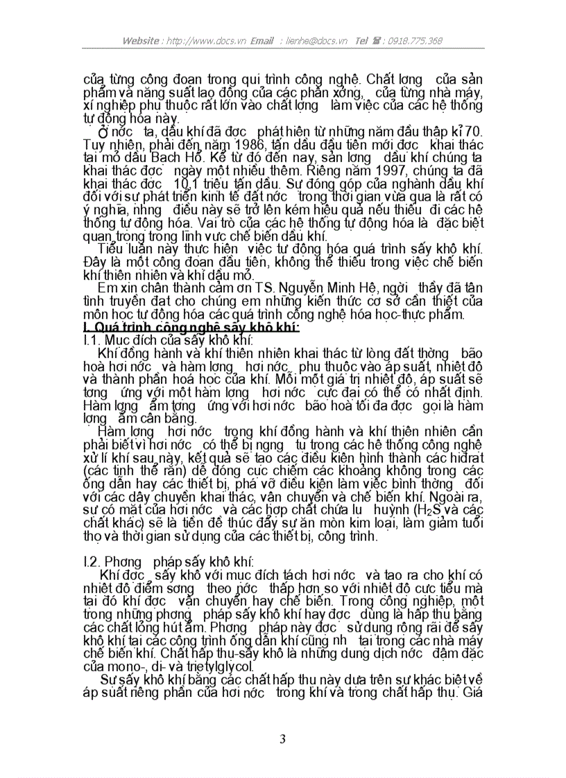 image for page Tự động hoá quá trình sấy khô khí trong việc chế biến khí thiên nhiên khí dầu mỏ