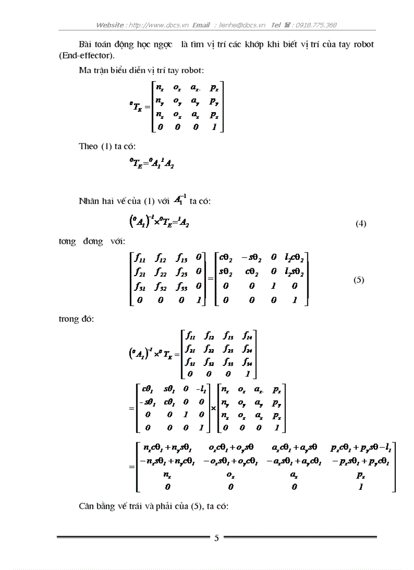image for page Điều khiển Robot