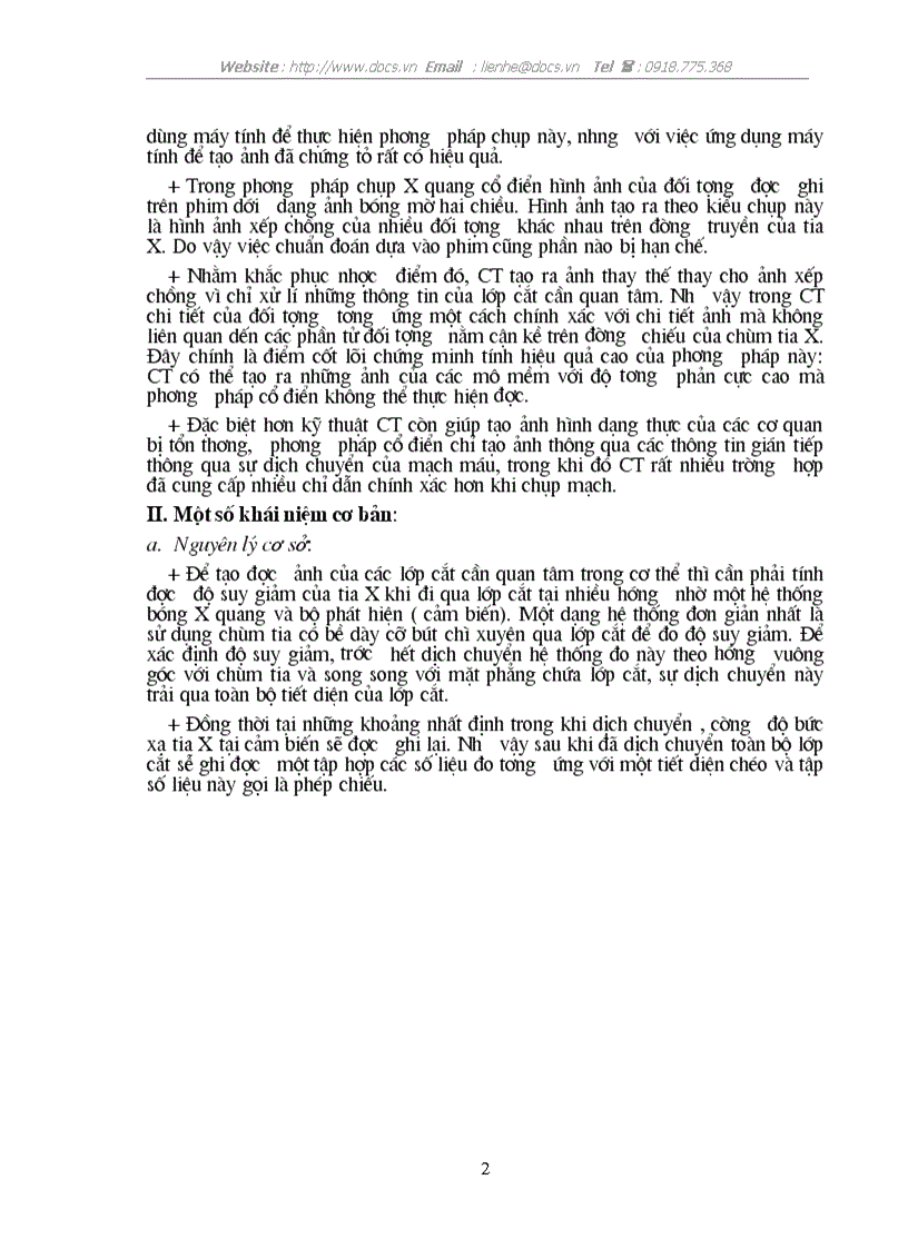 image for page Nguyên lý tái tạo ảnh trong máy CT