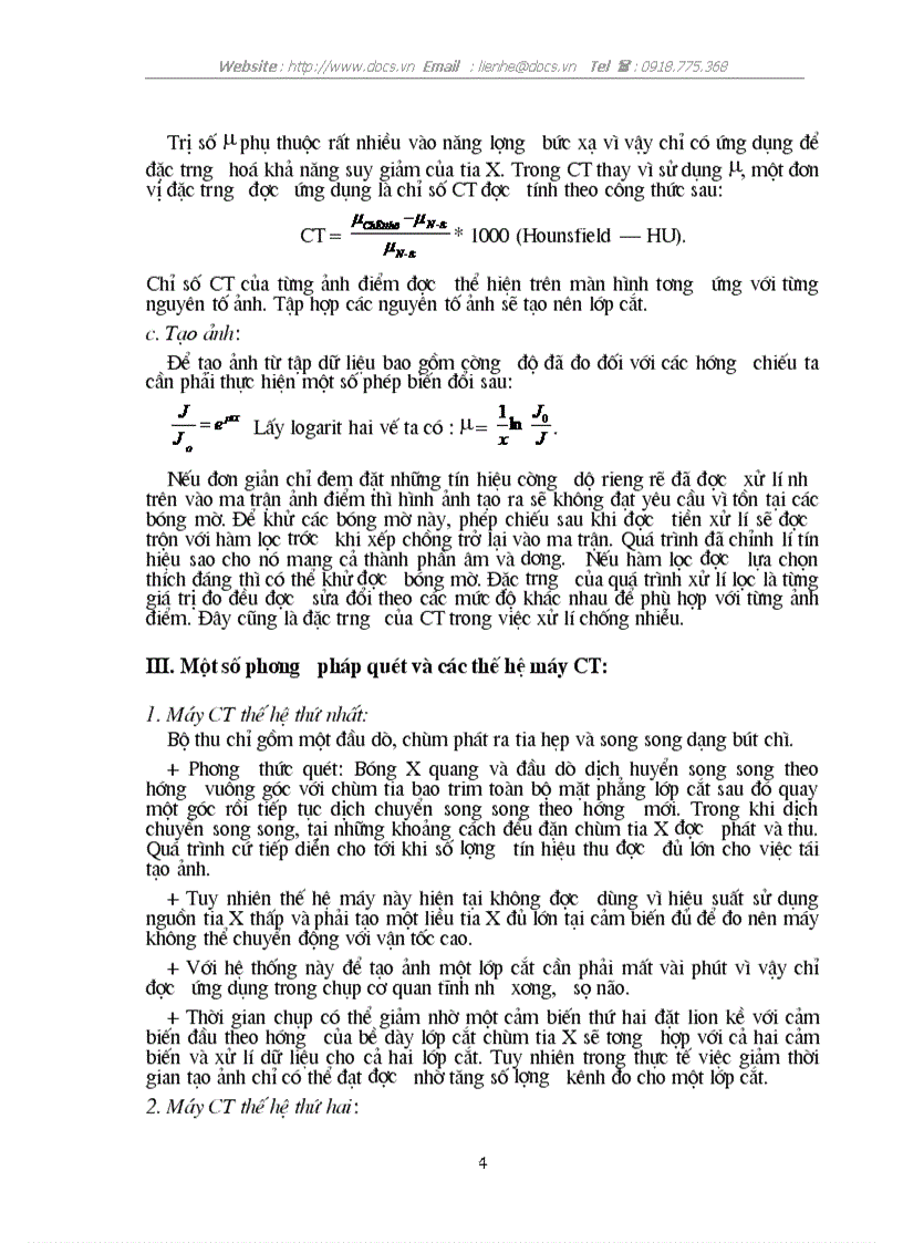 image for page Nguyên lý tái tạo ảnh trong máy CT