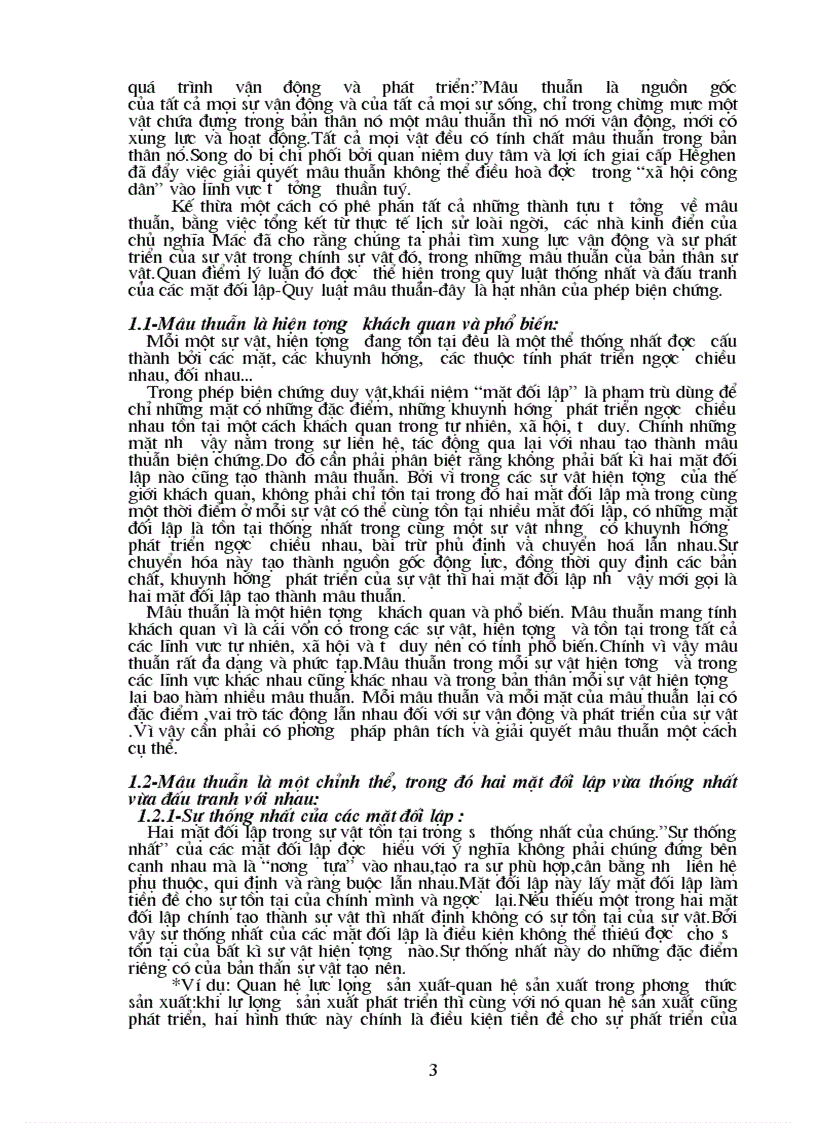 image for page Phân tích nội dung quy luật thống nhất và đấu tranh của các mặt đối lập và vận dụng quy luật đó vào trong nền kinh tế thị trường định hướng xã hội chủ