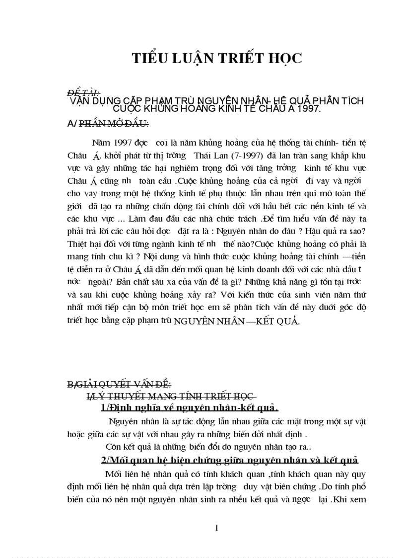 image for page Vận dụng cặp phạm trù nguyên nhân hệ quả phân tích cuộc khủng hoảng kinh tế châu á 1997