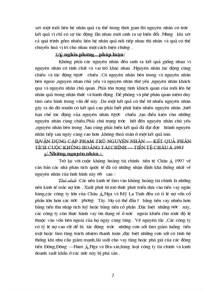image for page Vận dụng cặp phạm trù nguyên nhân hệ quả phân tích cuộc khủng hoảng kinh tế châu á 1997
