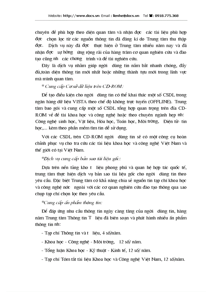 image for page Tổ chức khai thác và sử dụng nguồn tạp chí tại Trung tâm Thông tin Tư liệu khoa học và Công nghệ