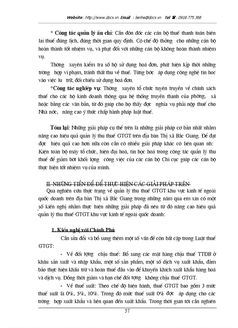 image for page Một số giải pháp tăng cường công tác quản lý thu thuế GTGT đối với khu vực kinh tế ngoài quốc doanh trên địa bàn Thị xã Bắc Giang