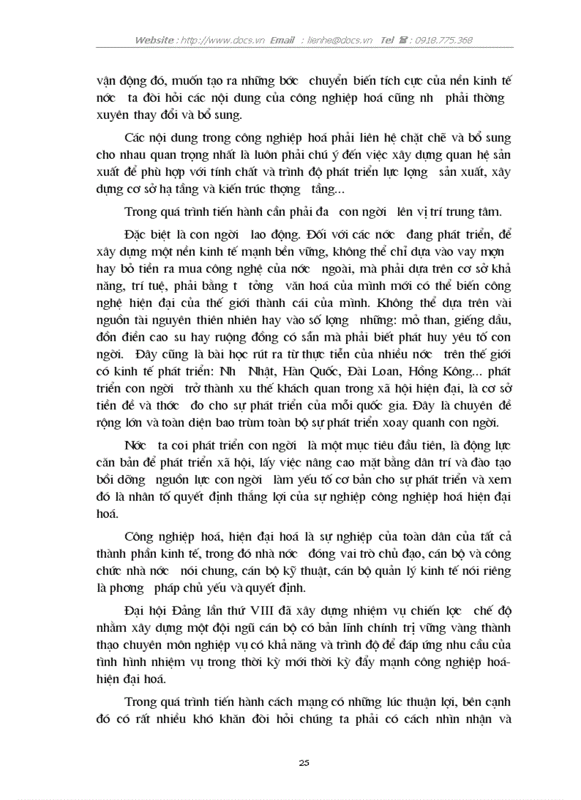 image for page Vận dụng lý luận học thuyết về hình thái KT XH vào sự nghiệp CNH HĐH ở VN