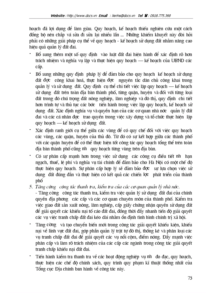 image for page Quản lý Nhà nước về đất đai trên địa bàn thành phố Hà Nội