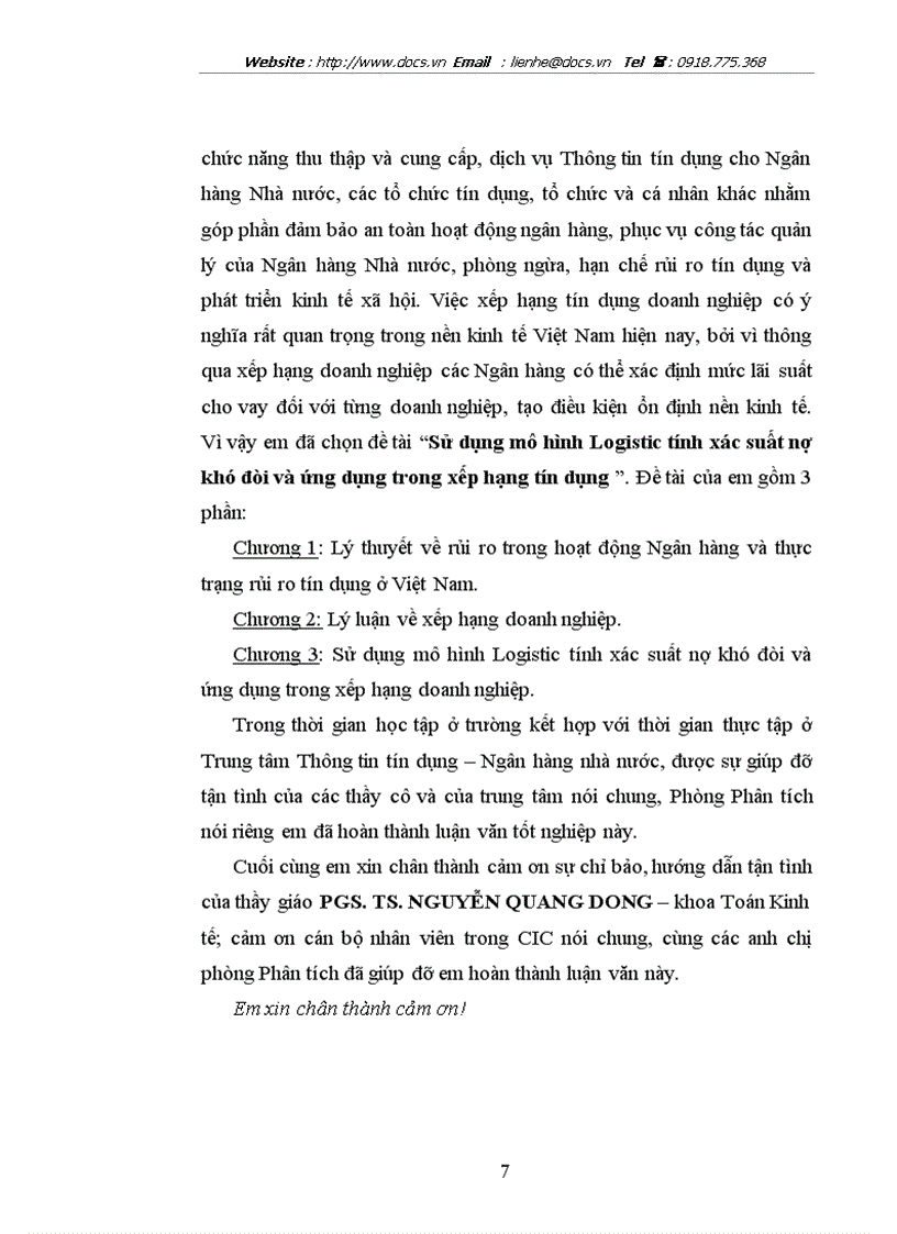 image for page Sử dụng mô hình Logistic tính xác suất nợ khó đòi ứng dụng trong xếp hạng tín dụng