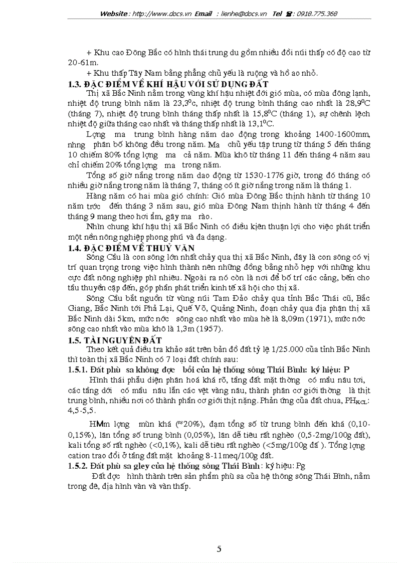 image for page Quy hoạch sử dụng đất đai thị xã Bắc Ninh tỉnh Bắc Ninh giai đoạn 2001 2010