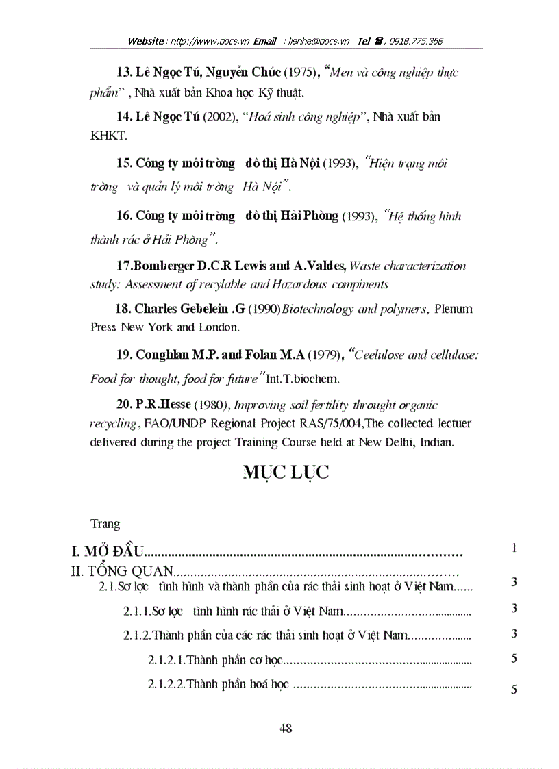 image for page Phân lập tuyển chọn và nghiên cứu các yếu tố ảnh hưởng đến khả năng sinh tổng hợp xenlulaza của một số chủng vi sinh vật nhằm ứng dụng xử lý phế thải