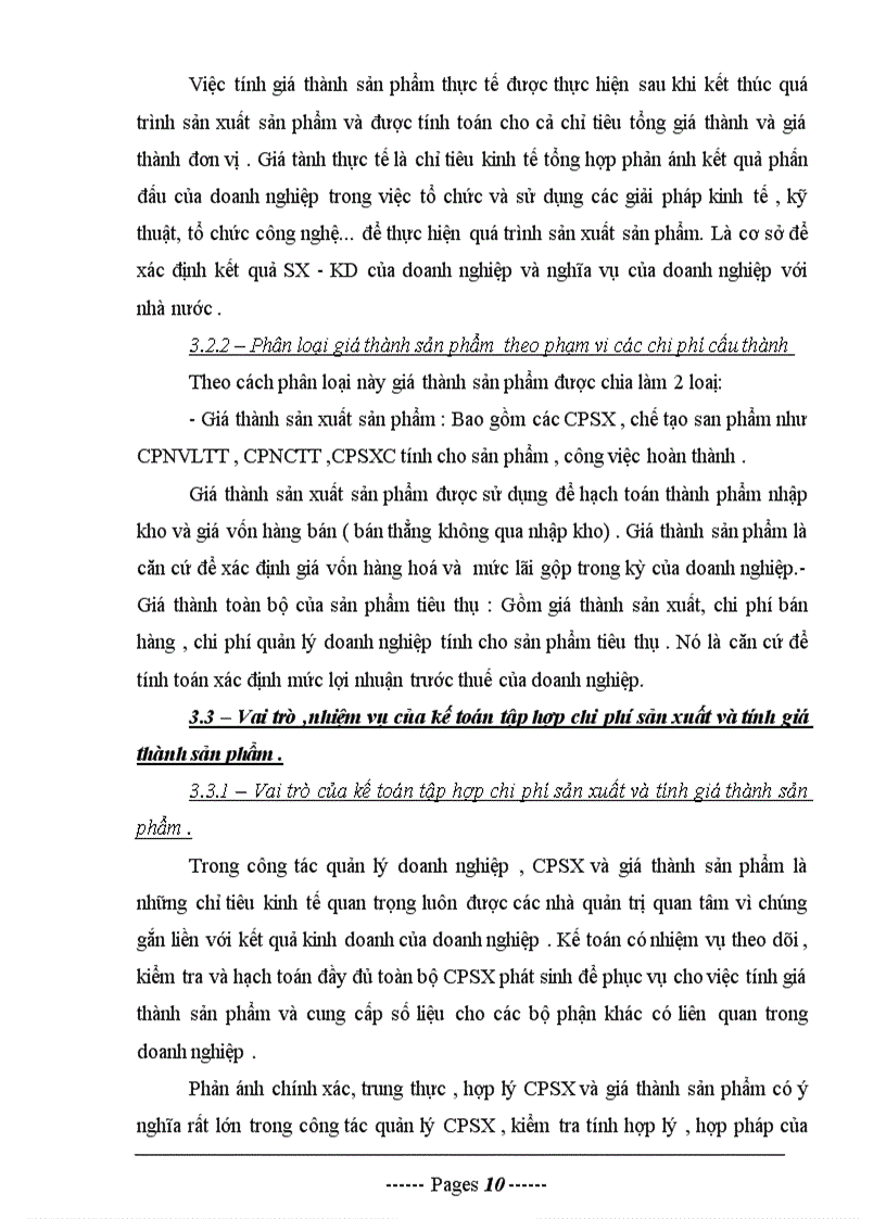 image for page Tổ chức công tác tập hợp chi phí sản xuất và tính giá thành sản phẩm ở Doanh nghiệp