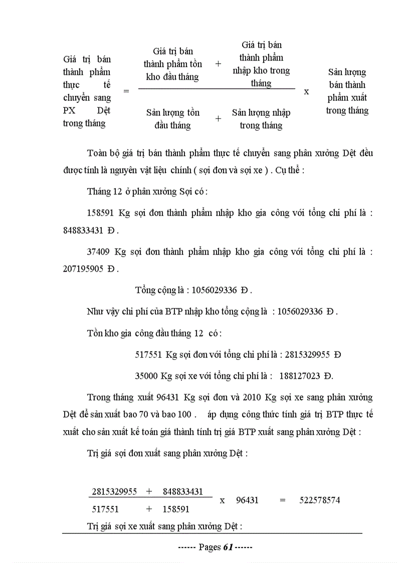 image for page Tổ chức công tác tập hợp chi phí sản xuất và tính giá thành sản phẩm ở Doanh nghiệp