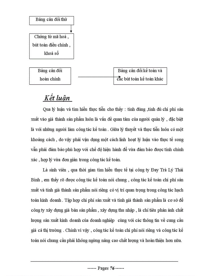 image for page Tổ chức công tác tập hợp chi phí sản xuất và tính giá thành sản phẩm ở Doanh nghiệp