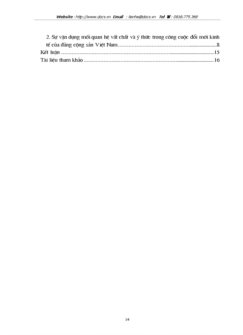 image for page Mối quan hệ biện chứng giữa vật chất ý thức và sự vận dụng của Đảng cộng sản Việt Nam trong công cuộc đổi mới kinh tế