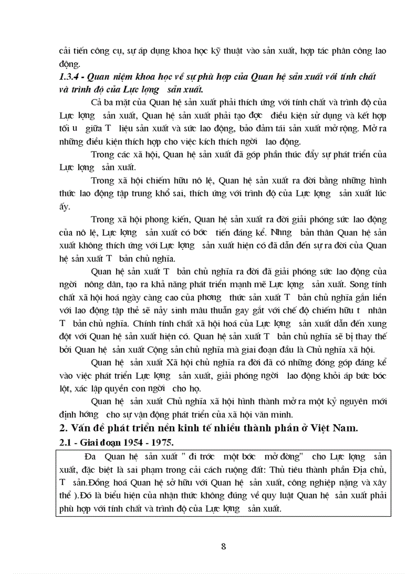image for page Quy luật QHSX phù hợp với tính chát trình độ phát triển của LLSX P tích quá trình phát triển kinh tế nhiều thành phần của nước ta
