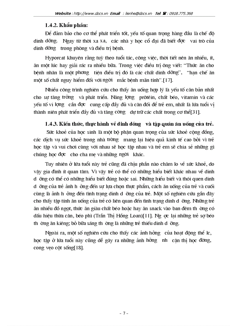 image for page Đánh giá thực trạng điều dưỡng tập tính điều dưỡng của lứa tuổi vị thành niên tại 1 trường THCS nội thành Hà nội