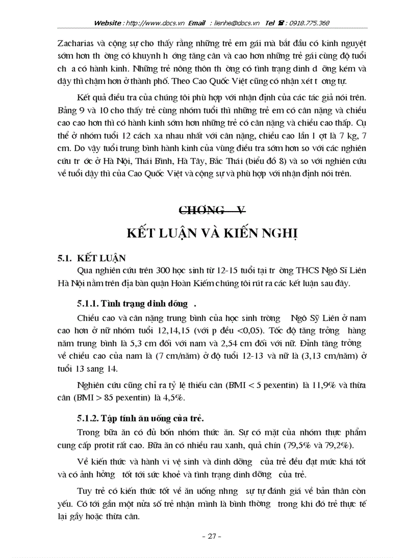 image for page Đánh giá thực trạng điều dưỡng tập tính điều dưỡng của lứa tuổi vị thành niên tại 1 trường THCS nội thành Hà nội