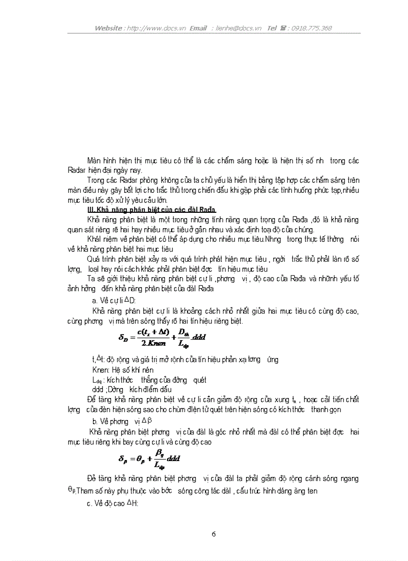 image for page Vai trò của rađa phòng không trong tác chiến phòng không và trong chiến tranh công nghệ cao