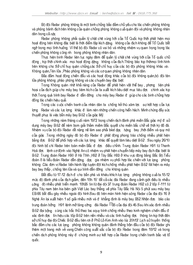 image for page Vai trò của rađa phòng không trong tác chiến phòng không và trong chiến tranh công nghệ cao