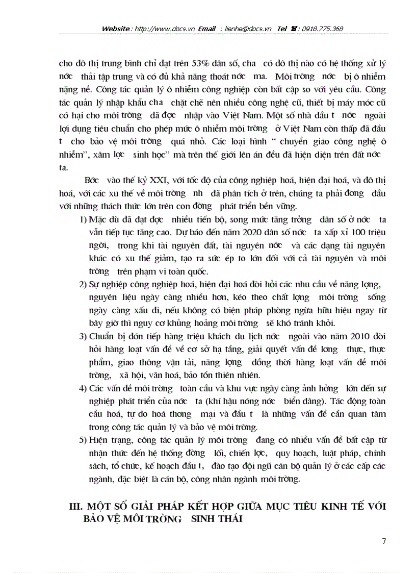 image for page Phép biện chứng giữa phát triển kinh tế với bảo vệ môi trường sinh thái trong điều kiện nước ta hiện nay