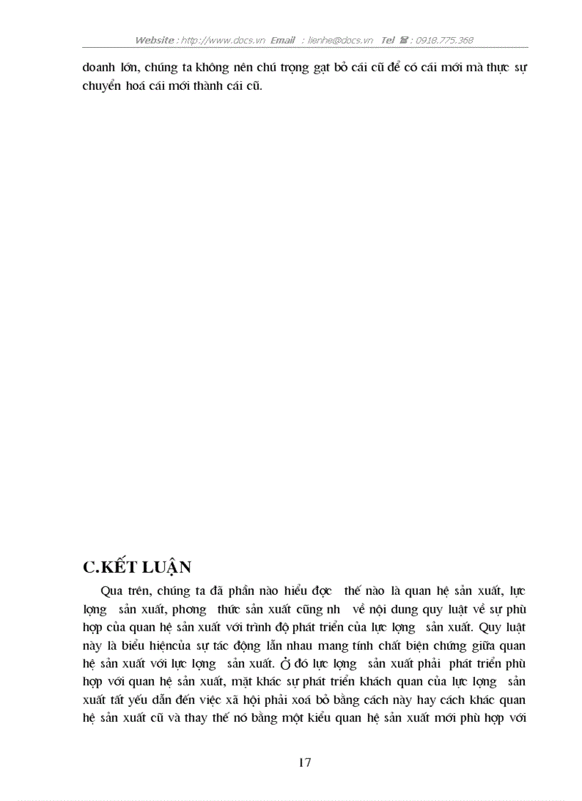 image for page Quy luật về sự phù hợp của QHSX với trình độ phát triển của LLSX sự nhận thức vận dụng quy luật này ở VN hiện nay