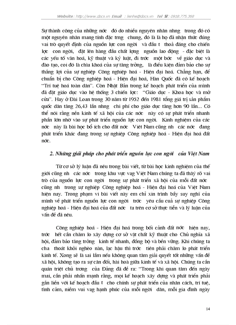 image for page Vai trò của nguồn lực con người trong sự nghiệp CNH HĐH của đất nước