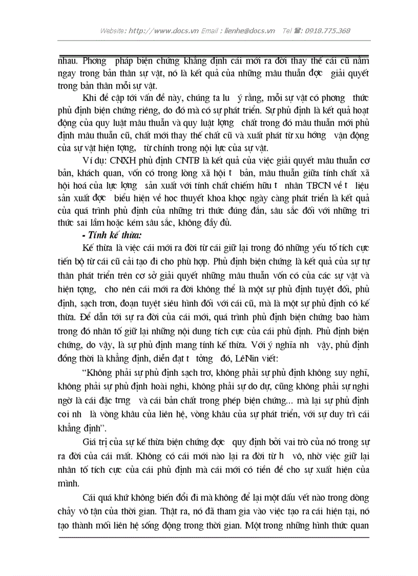 image for page Khái niệm phủ định biện chứng trong triết học Mác Lênin với việc P tích đổi mới kinh tế ở VN