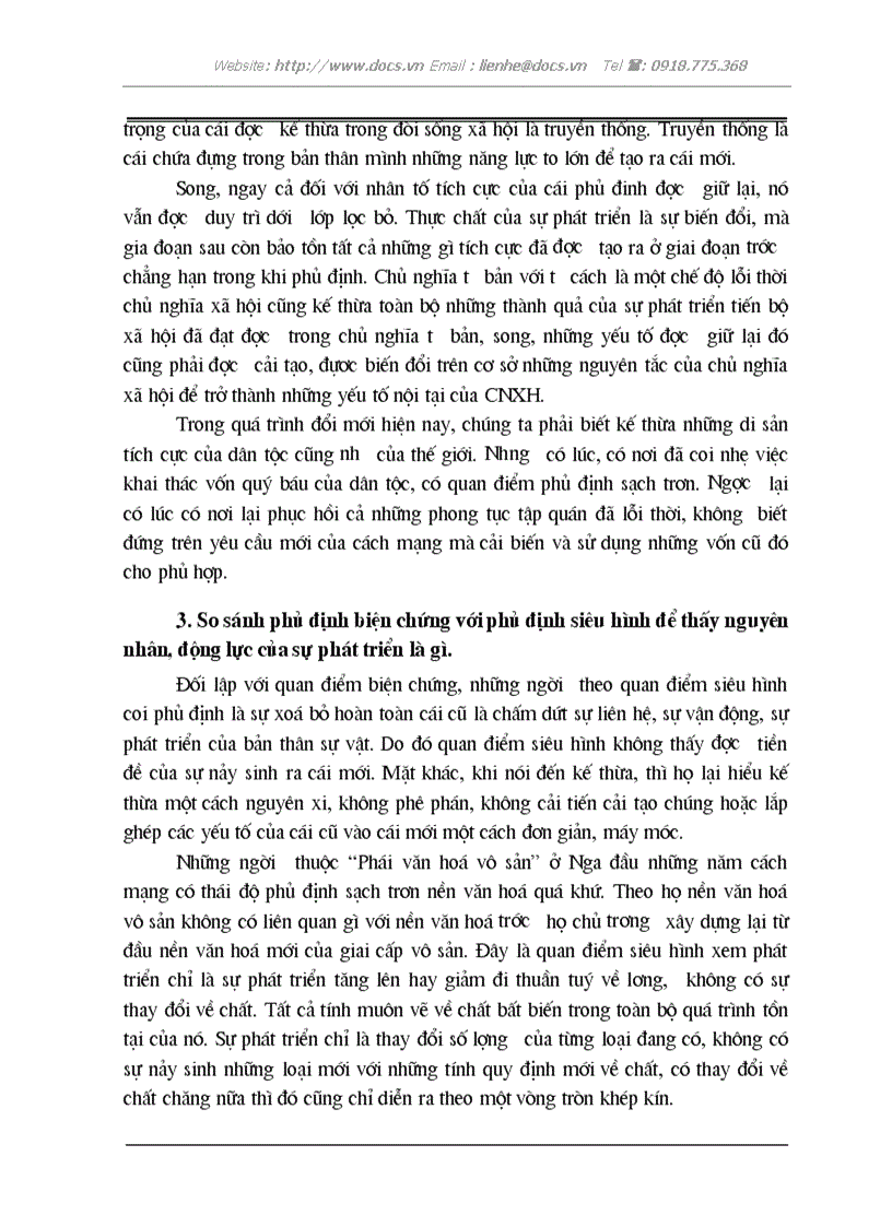 image for page Khái niệm phủ định biện chứng trong triết học Mác Lênin với việc P tích đổi mới kinh tế ở VN