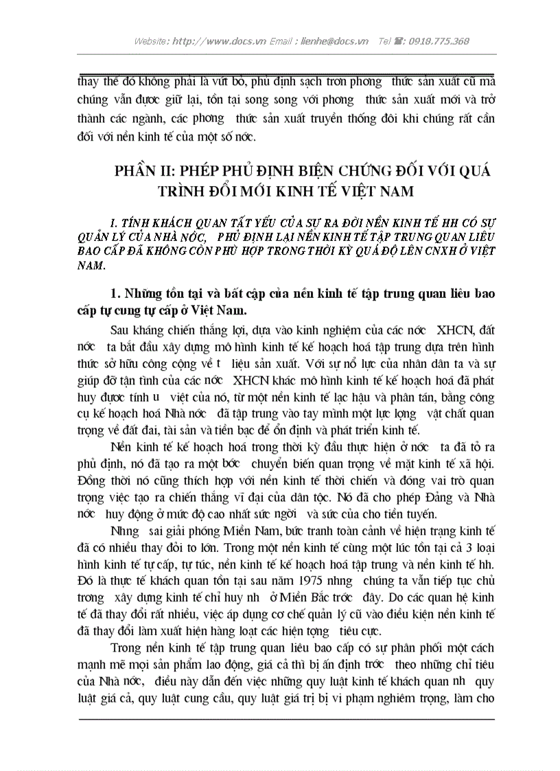 image for page Khái niệm phủ định biện chứng trong triết học Mác Lênin với việc P tích đổi mới kinh tế ở VN