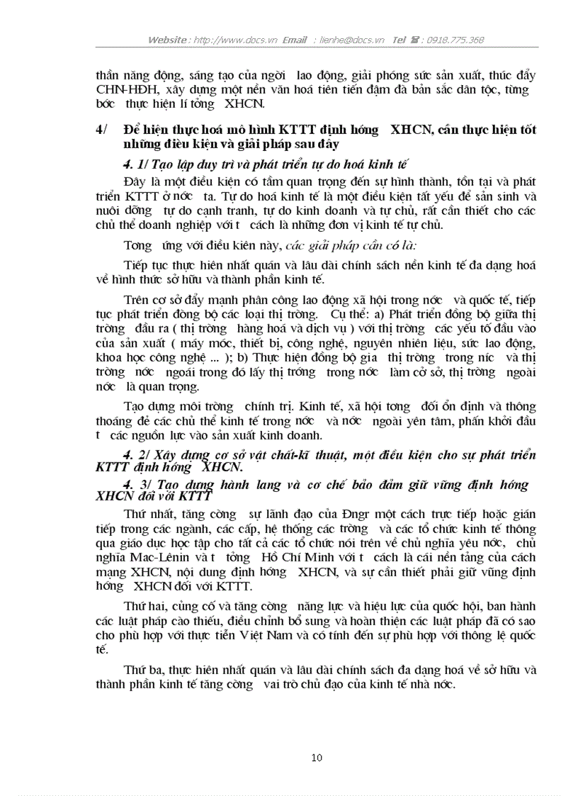 image for page Vận dụng cặp phạm trù cái riêng cái chung vào việc xây dựng nền KTTT định hướng XHCN ở VN