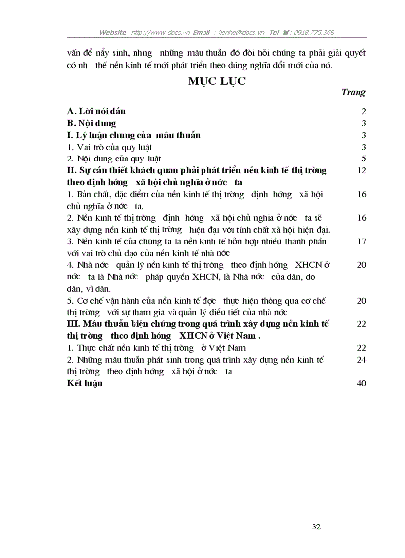 image for page Mâu thuẫn biện chứng trong quá trình xây dựng nền KTTT theo định hướng XHCN ở VN