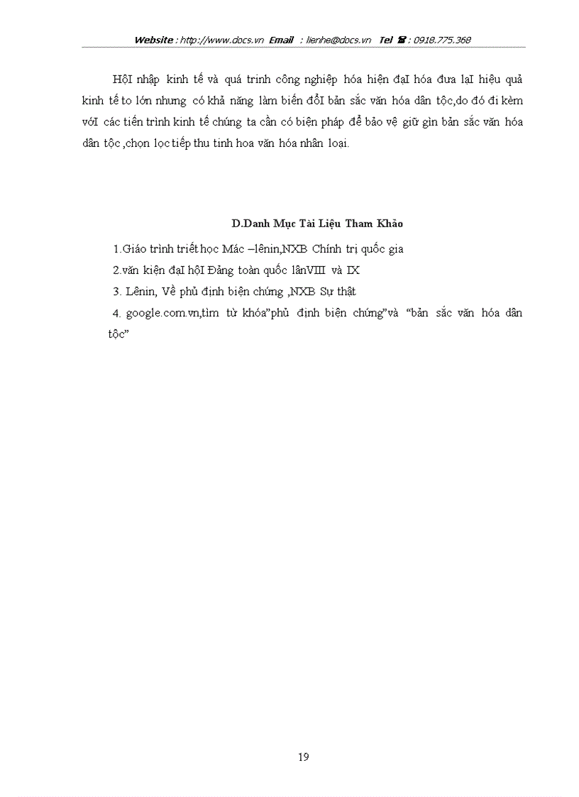 image for page Phủ định biện chứng với vấn đề giữ gìn bản sắc văn hoá dân tộc ở VN hiện nay