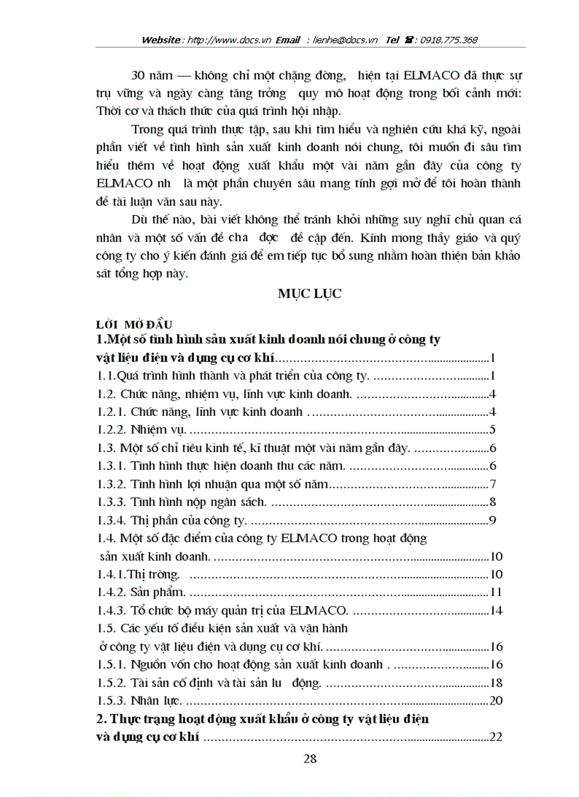 image for page Tình hình sản xuất kinh doanh tại công ty vật liệu điện và dụng cụ cơ khí