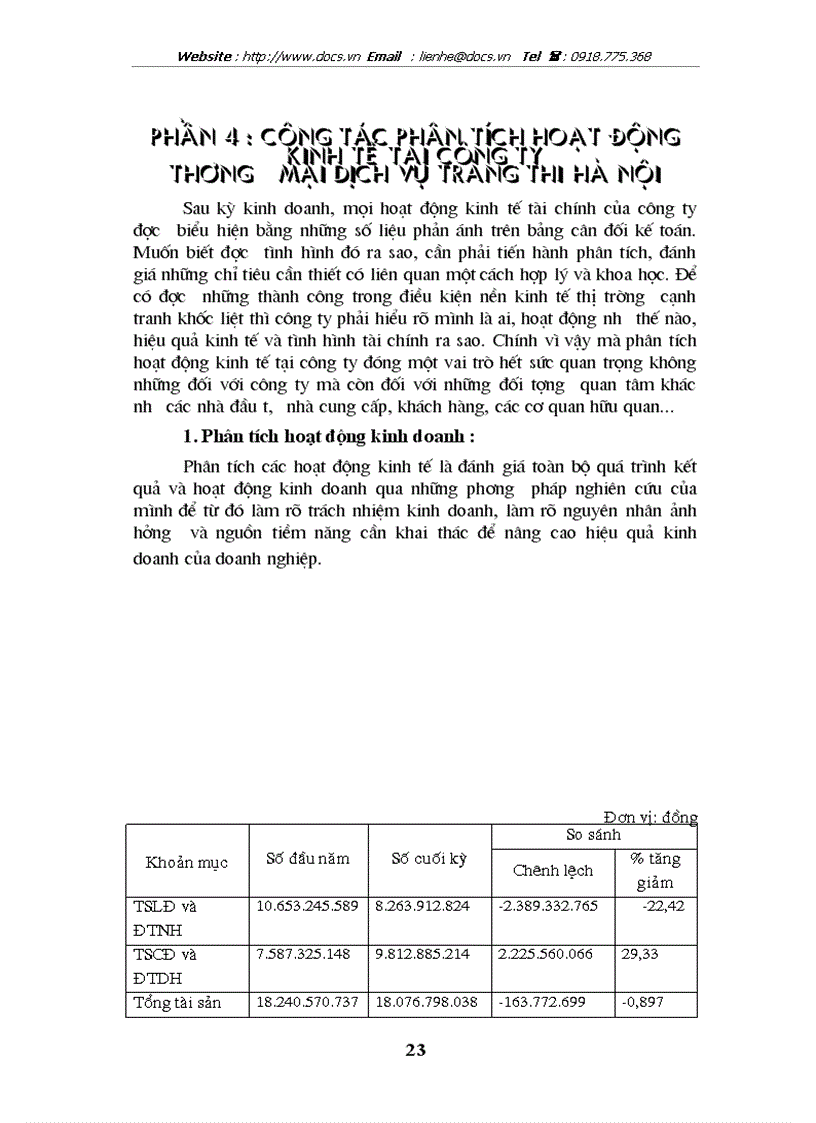 image for page Quá trình hình thành phát triển hoạt động kinh doanh và tổ chức thực hiện công tác tài chính tại Công ty Thương mại Dịch vu Tràng Thi Hà Nội