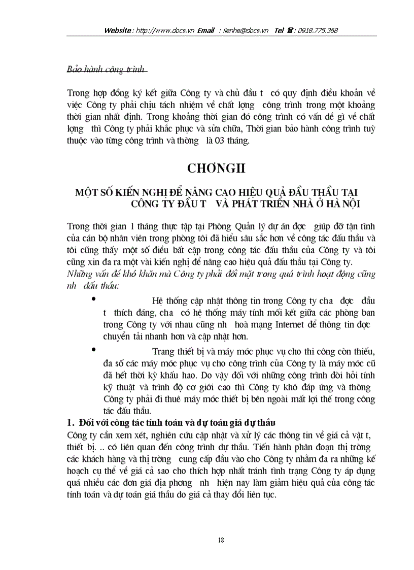 image for page Thực tế công tác đấu thầu tại Công ty Đầu tư và phát triển nhà ở Hà Nội