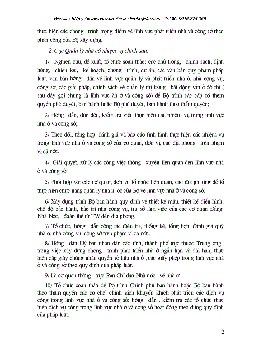 image for page Chức năng nhiệm vụ quyền hạn và hoạt động của cục quản lý nhà