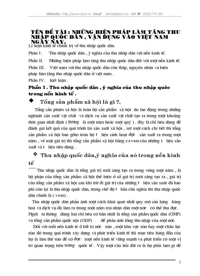 image for page Những biện pháp làm tăng thu nhập quốc dân vận dụng vào VN ngày nay