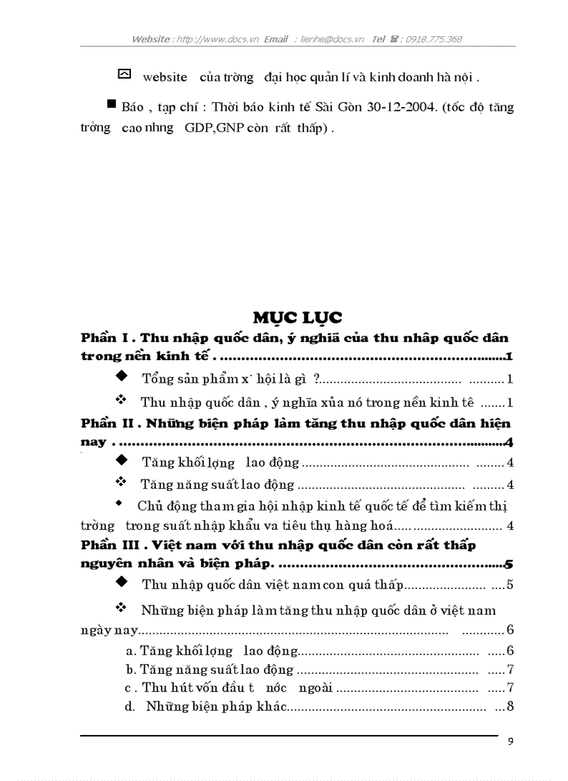 image for page Những biện pháp làm tăng thu nhập quốc dân vận dụng vào VN ngày nay