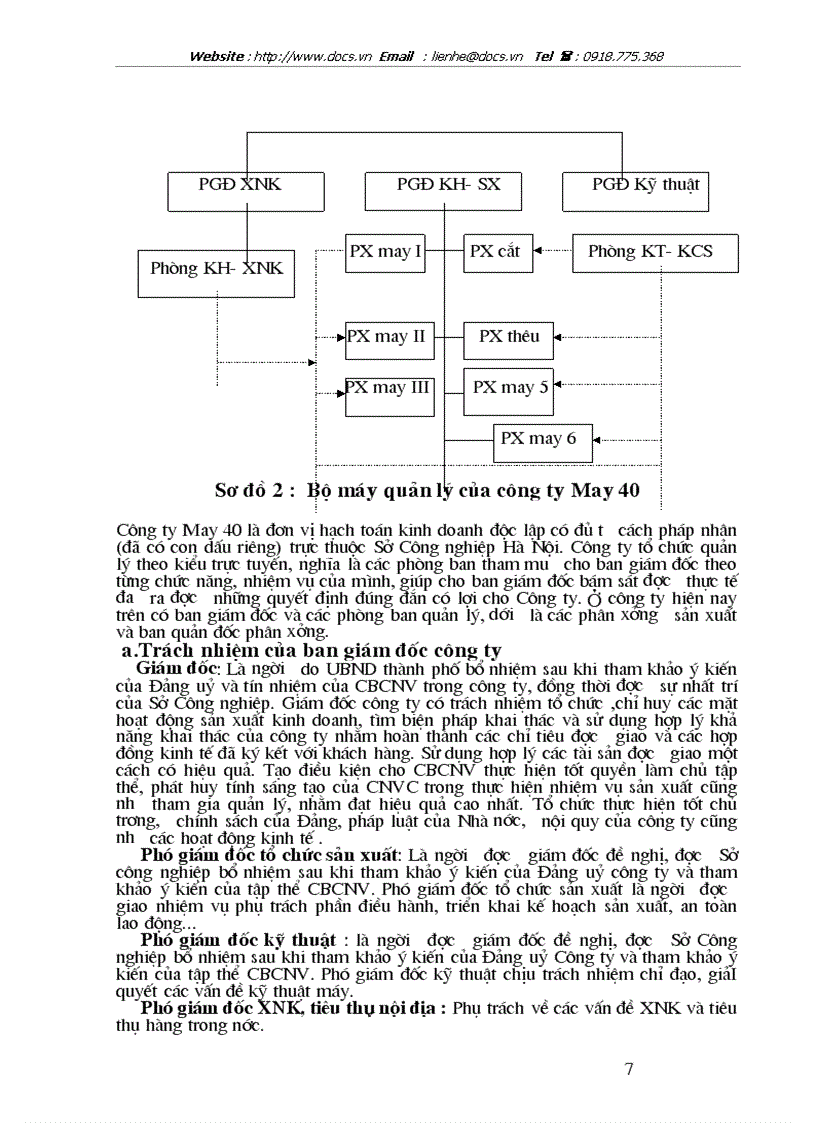 image for page Giới thiệu Công ty may 40 đặc điểm tổ chức sản xuất quy trình công nghệ thị trường của công ty