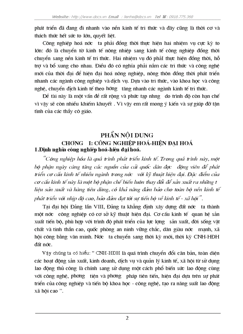 image for page Kinh tế tri thức vấn đề CNH HĐH ở VN