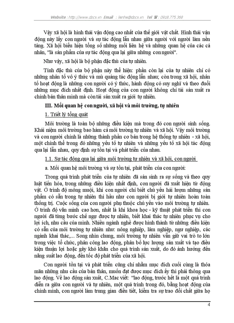 image for page Mối quan hệ biện chứng giữa con người xã hội môi trường