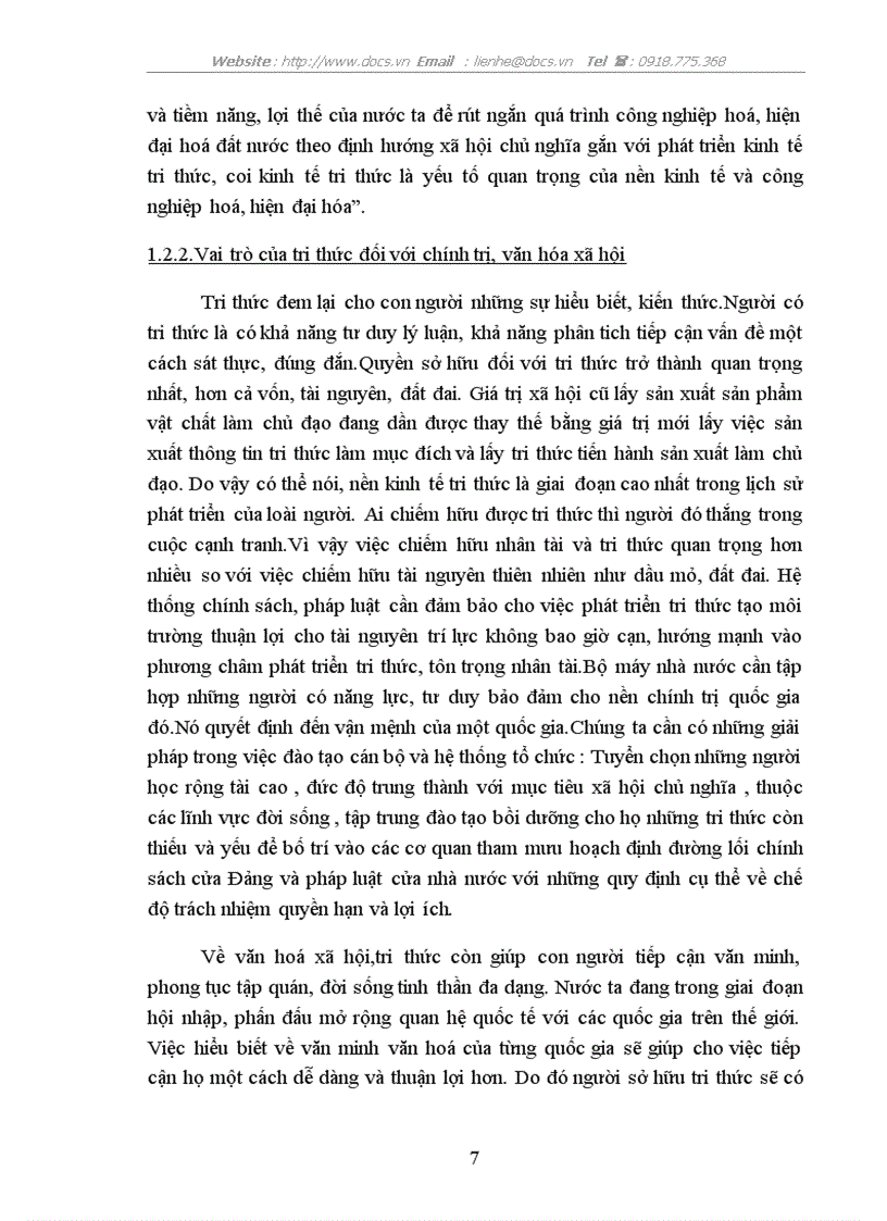 image for page Vai trò của tri thức trong hoạt động thực tiễn kinh tế xã hội