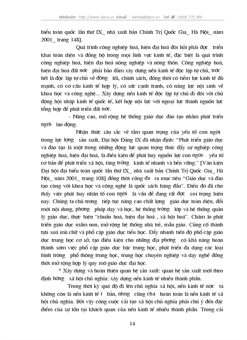image for page Quy luật QHSX phù hợp với trình độ phát triển của LLSX vận dụng trong sự nghiệp xây dựng CNXH ở VN
