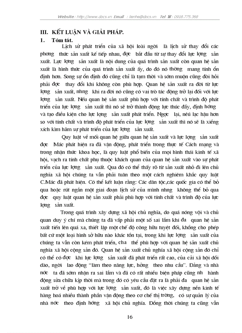 image for page Quy luật QHSX phù hợp với trình độ phát triển của LLSX vận dụng trong sự nghiệp xây dựng CNXH ở VN