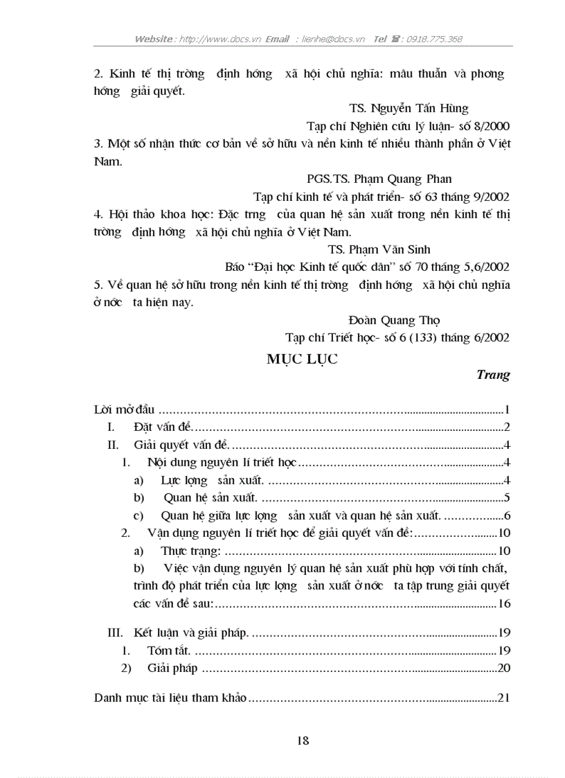 image for page Quy luật QHSX phù hợp với trình độ phát triển của LLSX vận dụng trong sự nghiệp xây dựng CNXH ở VN
