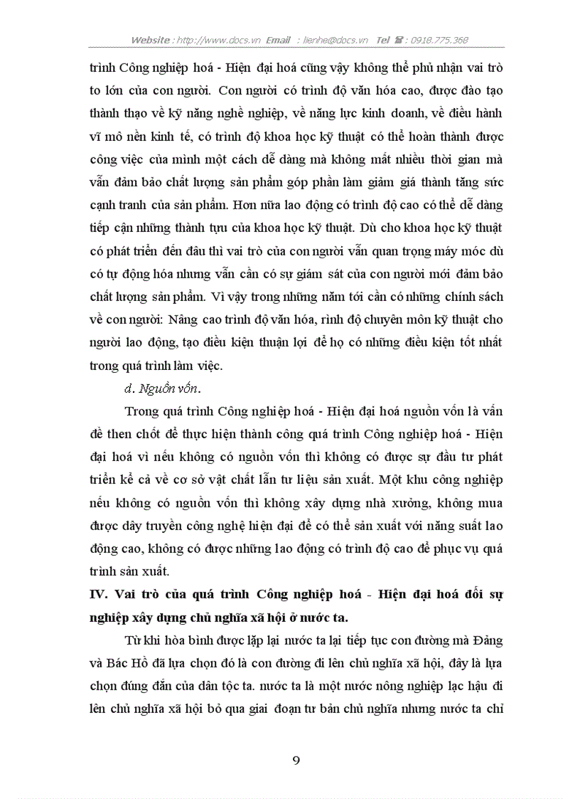image for page CNH HĐH vai trò của nó trong đối với sự nghiệp xây dựng CNXH ở nước ta hiện nay