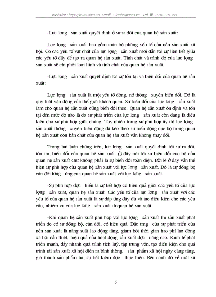 image for page Mối quan hệ giữa LLSX QHSX trong doanh nghiệp C ty Agifish An Giang